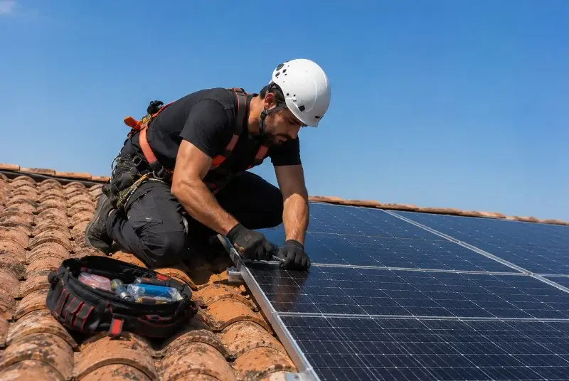 Maintenance et monitoring de panneaux solaires à Saint-Philbert-du-Peuple