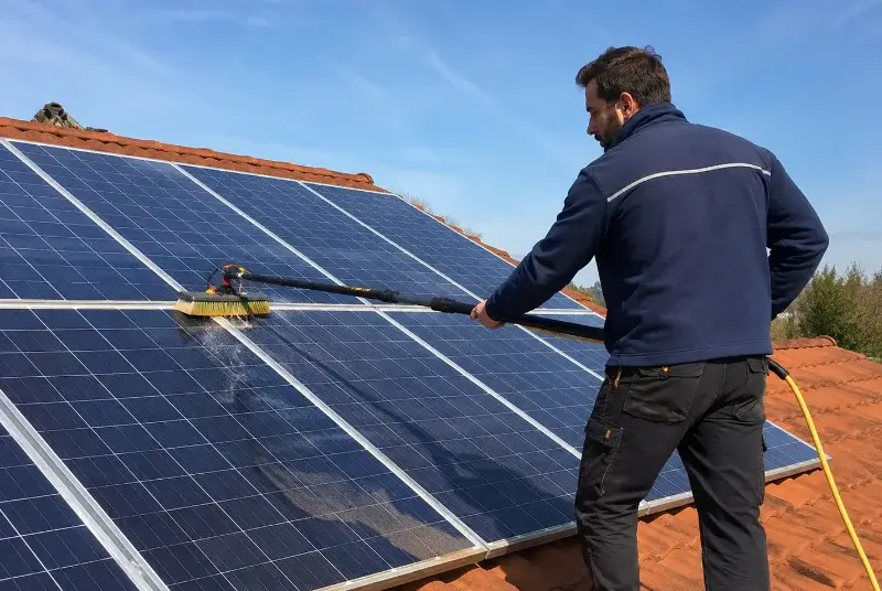Nettoyage et entretien de panneaux solaires à Saint-Philbert-du-Peuple